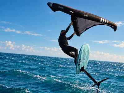 Dahab wing foil flying